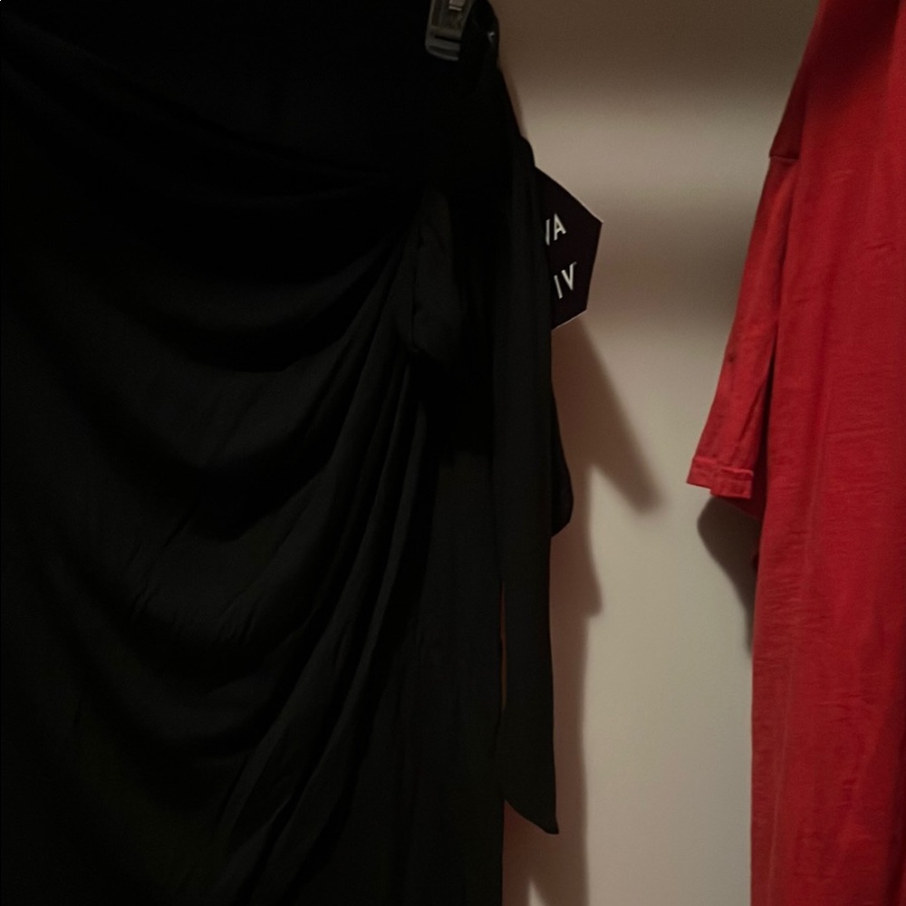 Black Draped Skirt - Picture 3 of 3